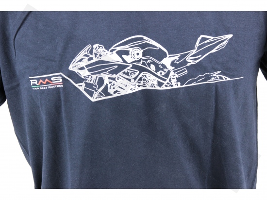 T-Shirt Girocollo RMS Blu Notte Uomo